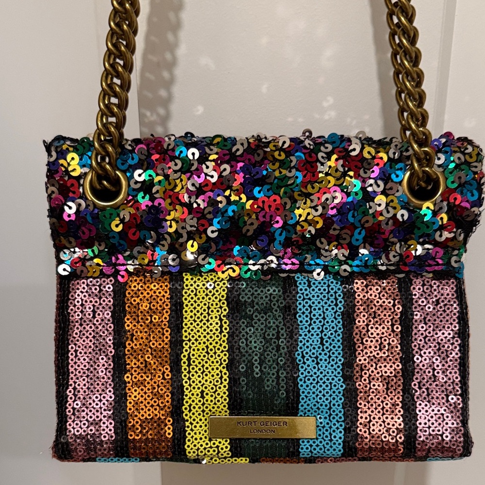 Kurt Geiger Vibrant Sequin Shoulder Bag